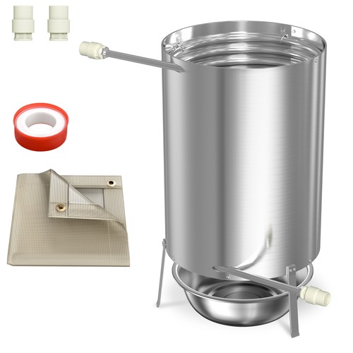 Wood fire pool heater - wood,